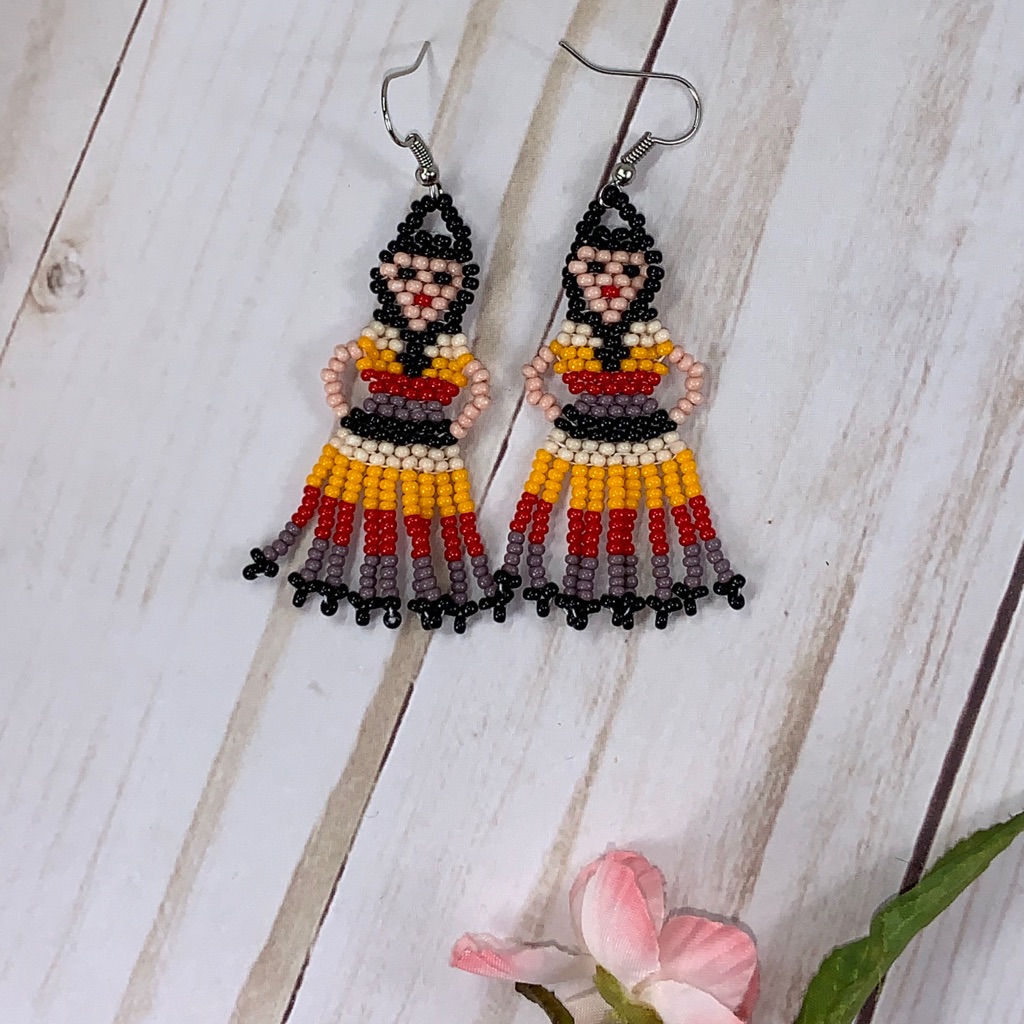 Frida Kahlo Earrings Huichol 16$